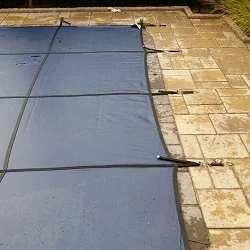 rectangle pool safety cover 

installation progress pictures