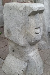Old Man Riverrock Easter Island Statue