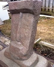 Rusty Rocks Easter Island Statue