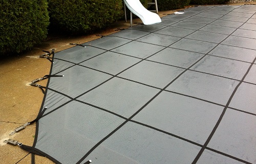 swimming pool mesh winter safety cover