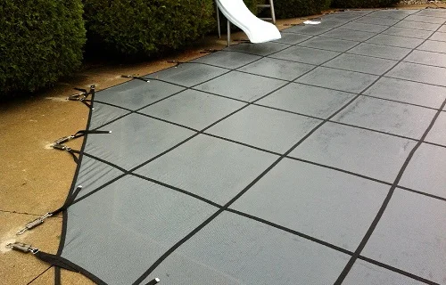 swimming pool mesh winter safety cover