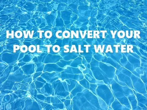 how to convert your pool to salt water