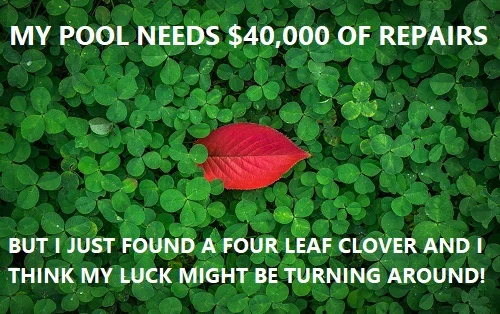 shamrock green pool water