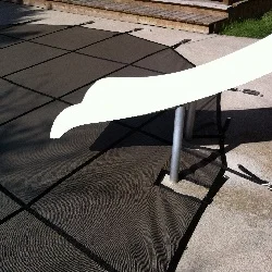 safety cover installation with 

slide progress pics