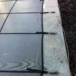 safety cover installation with slide 

progress pics