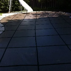 safety cover installation with slide 

progress pics