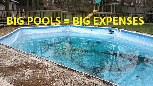 Big pools have big expenses