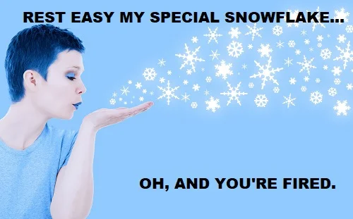 special snowflake is tired and needs to rest