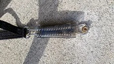 Pool safety cover spring