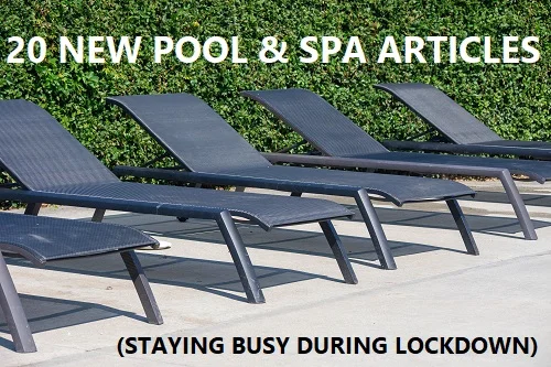 Staying busy writing about pools and spas