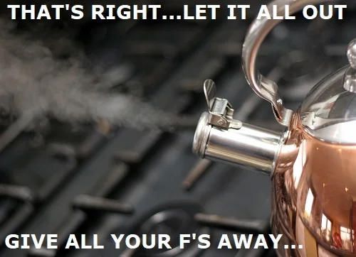 blowing off some steam