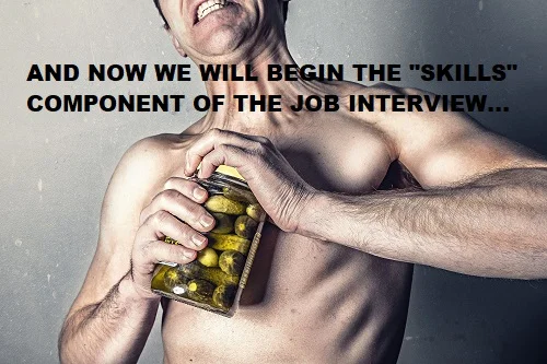 feats of strength during a job interview