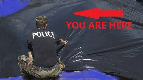 Never walk on a pool tarp cover