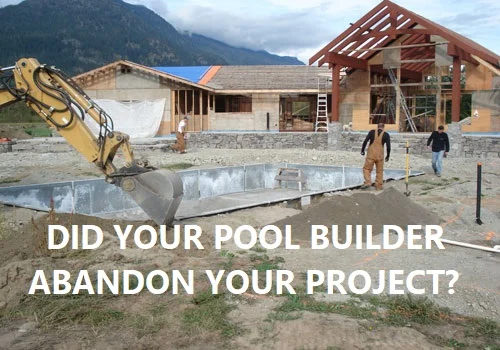 Swimming Pool Left Unfinished