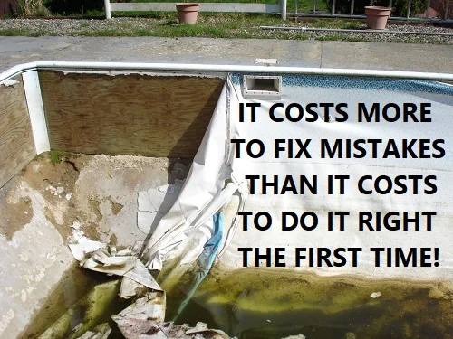 it costs more to fix mistakes than it does to do it right the first time