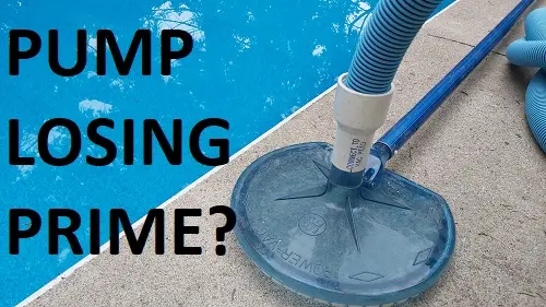 Pump Loses Prime While Vacuuming