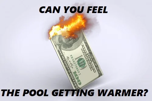 Heating a swimming pool is expensive