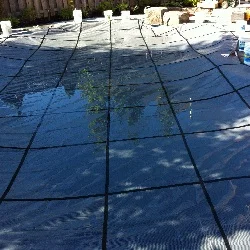 safety cover installation 

with waterfall progress pics