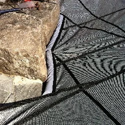 safety cover installation 

with waterfall progress pics