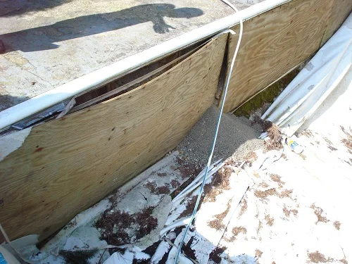 problems with wood wall pools